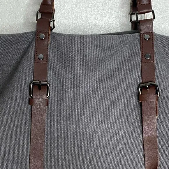 Greg Norman The Refined Traveler Dark Gray Duffel Bag NWT - Picture 5 of 6